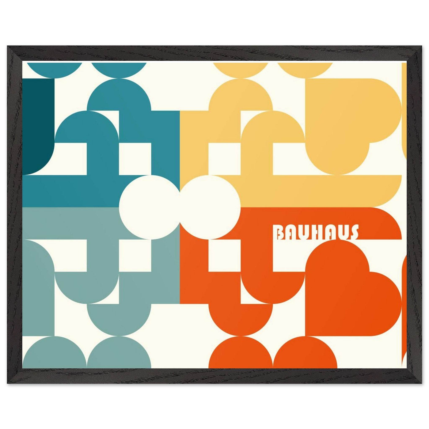 Bauhaus-Style Abstract Geometric Art - Vibrantwalls