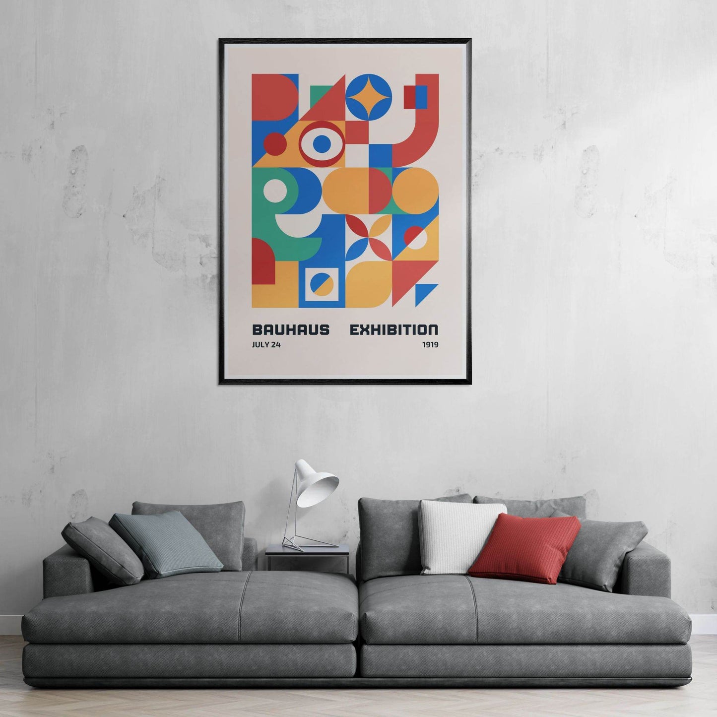 Bauhaus Exhibition 1919 Vibrant Geometric Movement Design Wall Art - Vibrantwalls