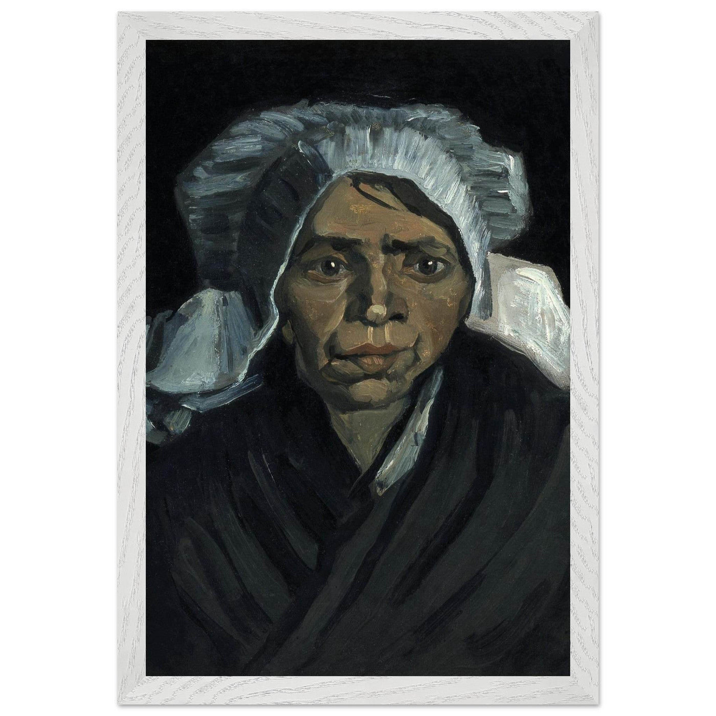 Peasant Woman Sculpture - Exquisite Head of a Peasant Woman Art Piece - Vibrantwalls