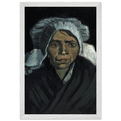 Peasant Woman Sculpture - Exquisite Head of a Peasant Woman Art Piece - Vibrantwalls