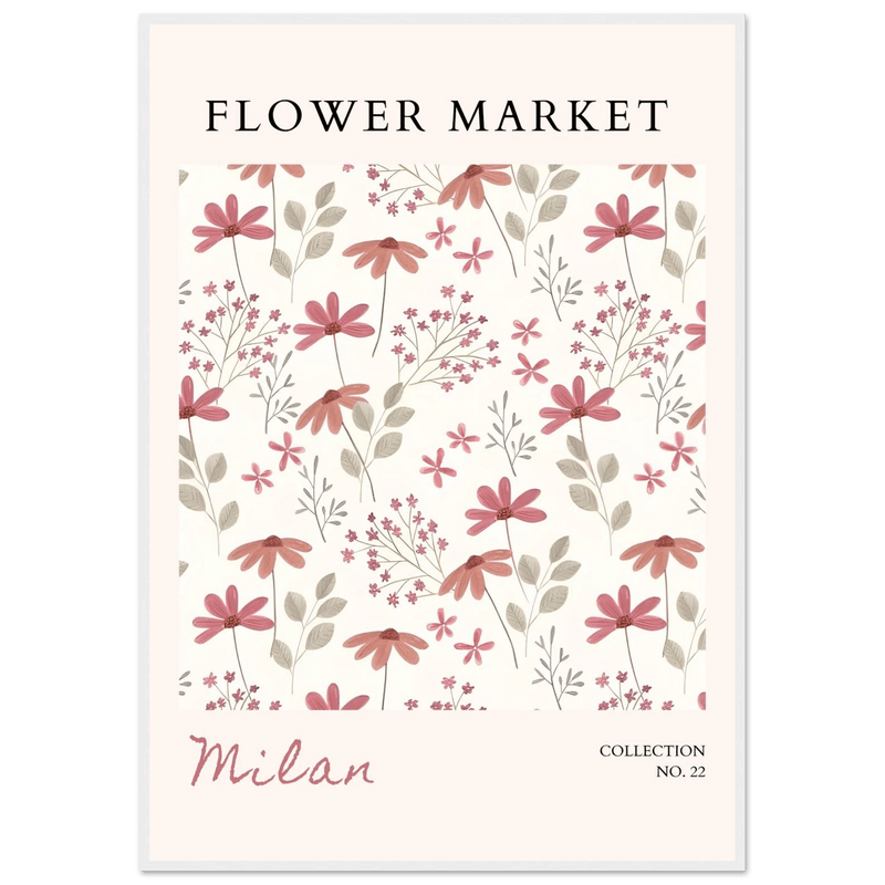 Milan Flower Market Wall Art - Vibrantwalls