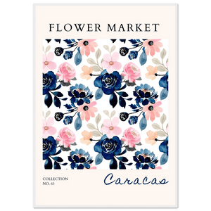 Flower Market Collection No. 63 Framed Poster – Vibrant Watercolor Botanicals | Ready-to-Hang Floral Art - Vibrantwalls