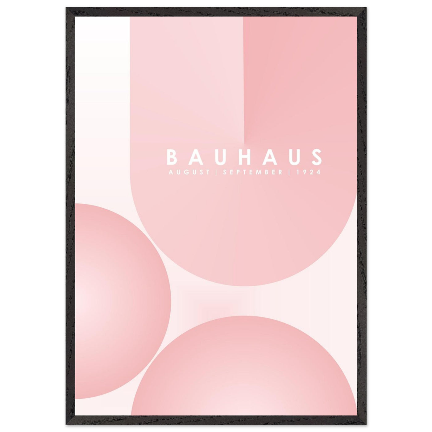 Bauhaus Soft Pink Geometric Design for Contemporary Spaces - Vibrantwalls