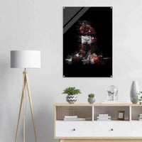 Muhammad Ali K.O. Acrylic Print – Dynamic, Iconic, Modern Sports Wall Art - Vibrantwalls