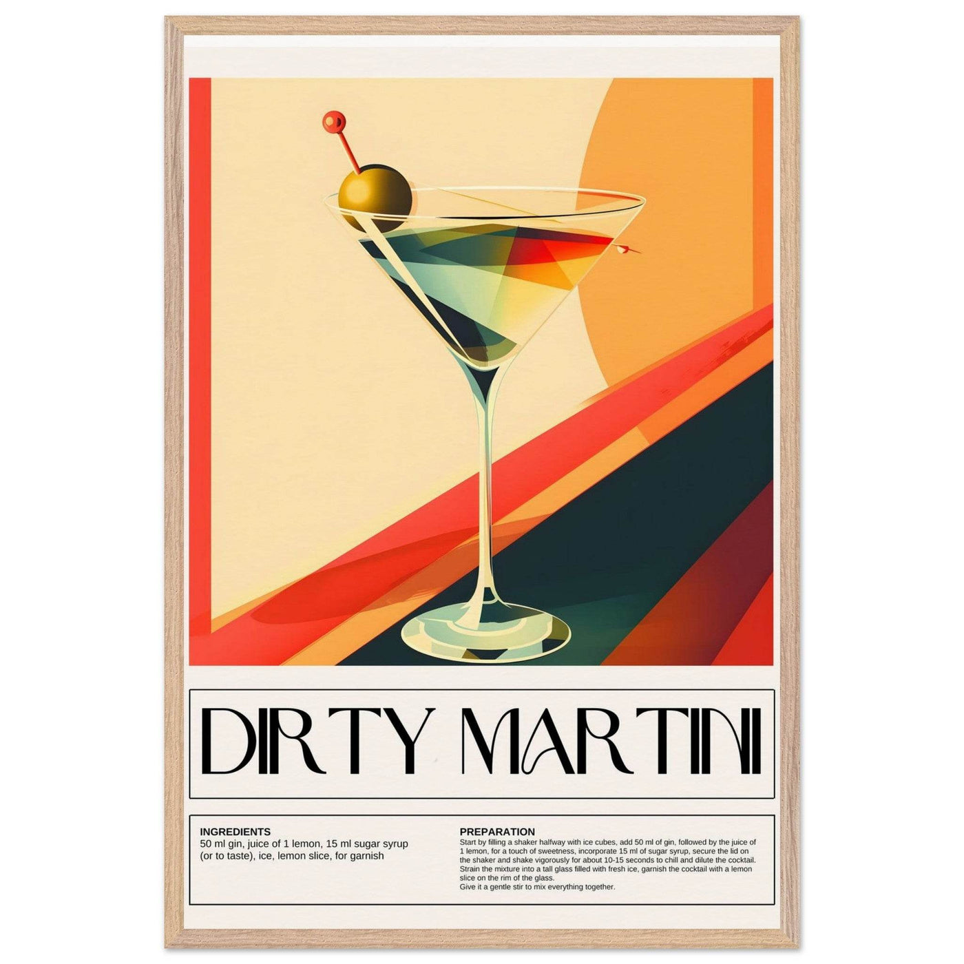 Abstract Dirty Martini - Vibrantwalls