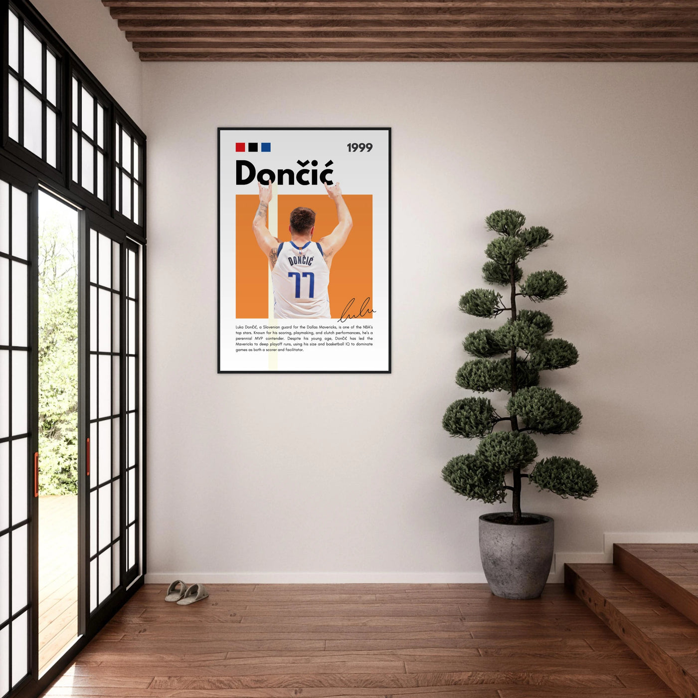 Luka Dončić El Matador Mavericks Framed Poster Vibrantwalls