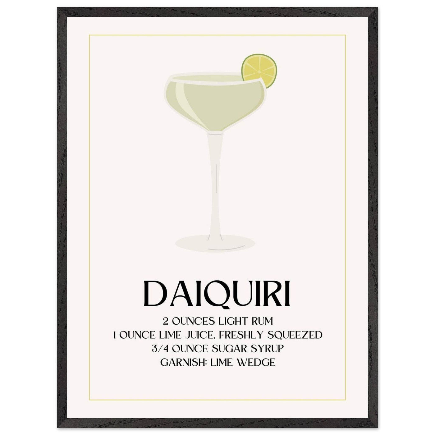 Classic Daiquiri Cocktail Recipe - Vibrantwalls