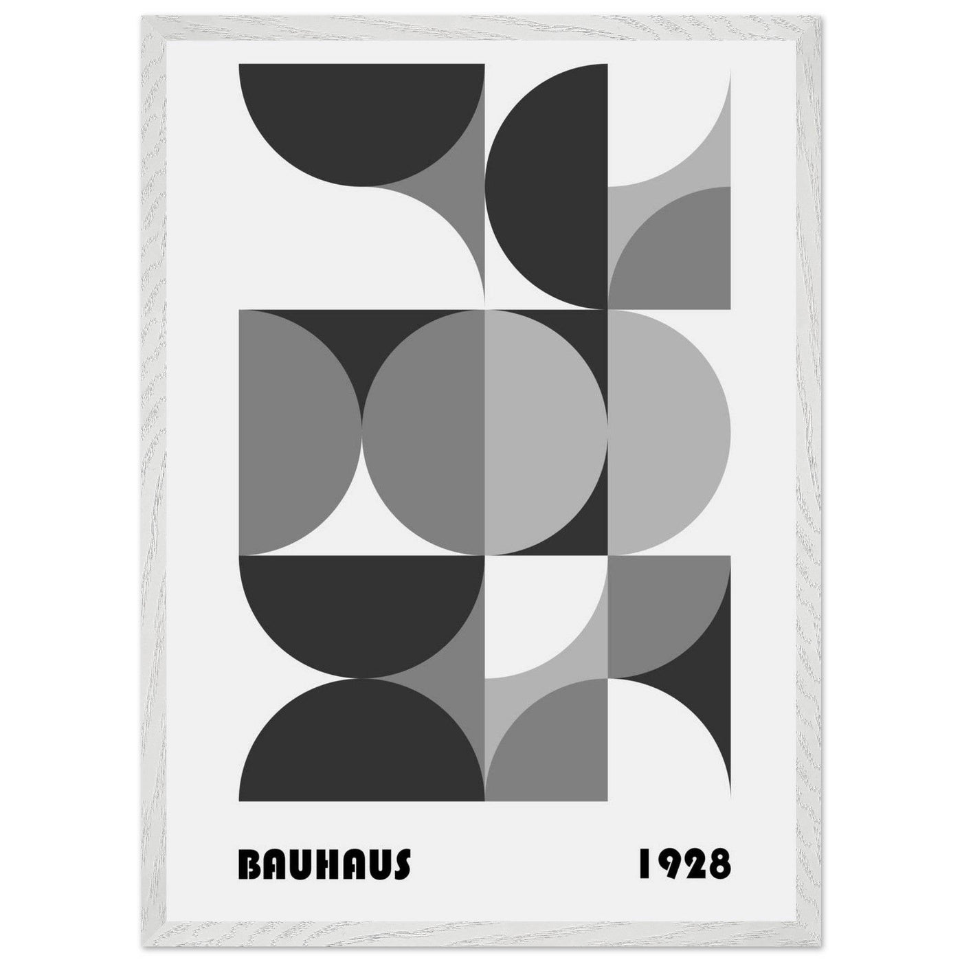 Bauhaus 1928 - Geometric Monochrome - Vibrantwalls