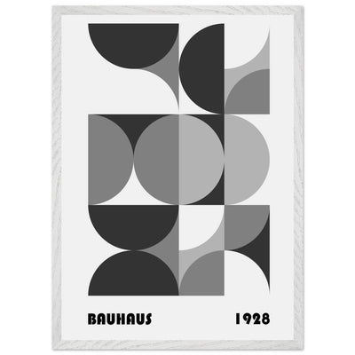 Bauhaus 1928 - Geometric Monochrome - Vibrantwalls