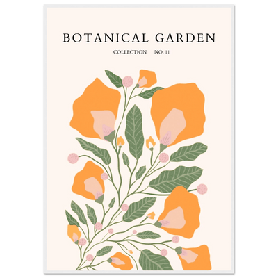 Botanical Garden Collection Framed Poster – Warm Floral Art Print | Ready-to-Hang in Various Sizes & Frame Styles - Vibrantwalls