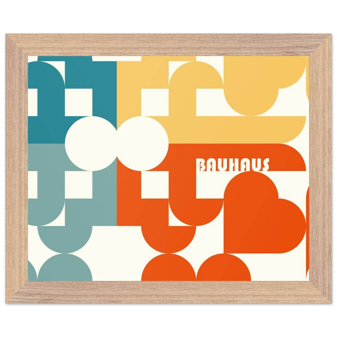 Bauhaus-Style Abstract Geometric Art - Vibrantwalls