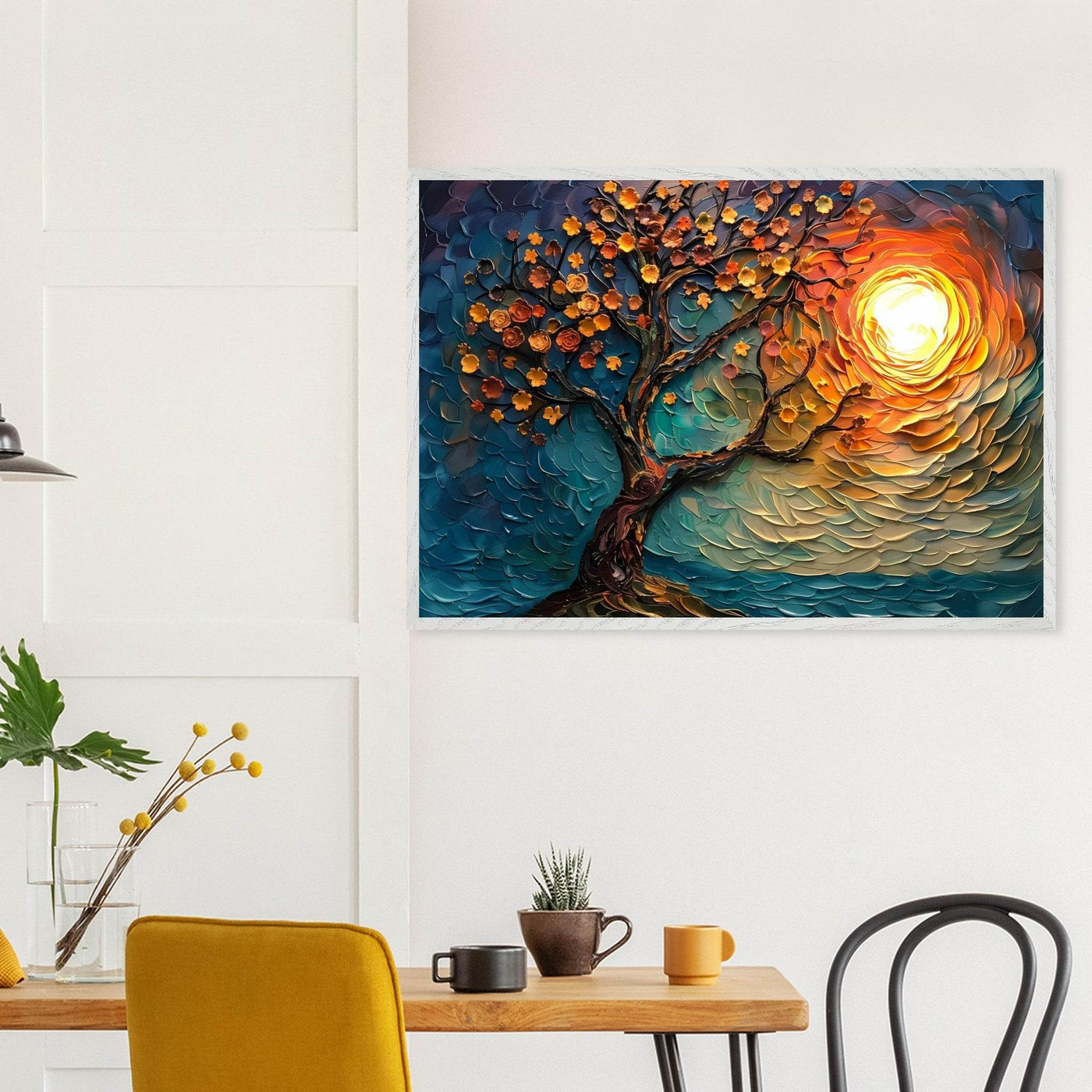 Tree of Life Textured Sunset Palette - Vibrantwalls