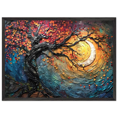 Impasto Style Autumn Tree of Life Poster - Vibrantwalls