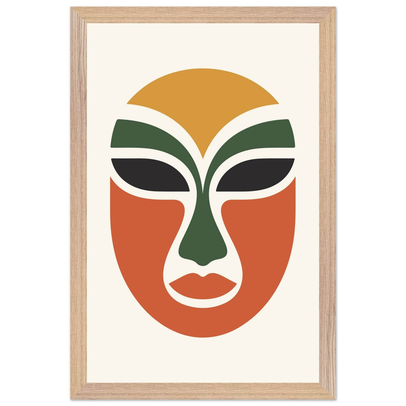 Abstract Tribal Mask - Vibrantwalls