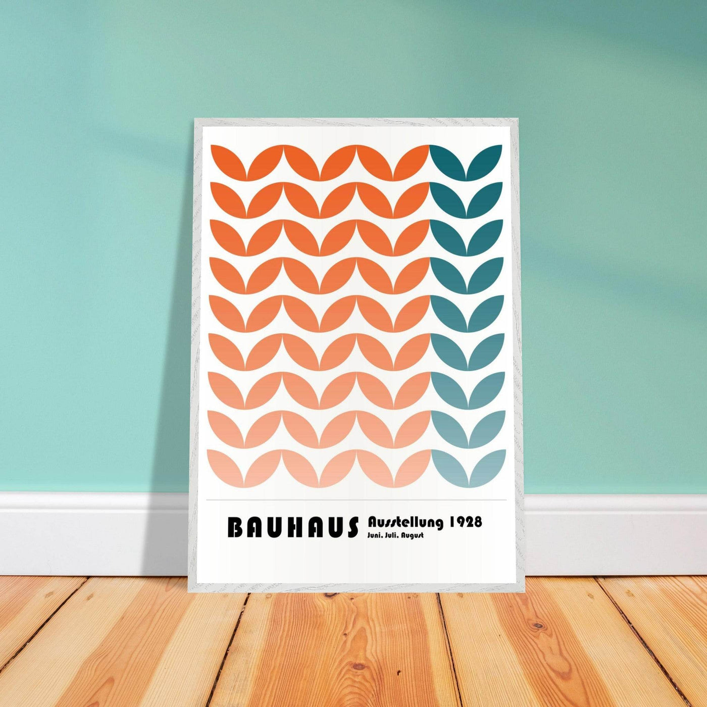 Bauhaus-Style The Blue Waves - Vibrantwalls