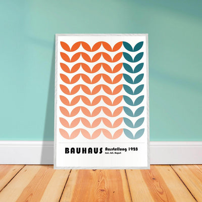 Bauhaus-Style The Blue Waves - Vibrantwalls