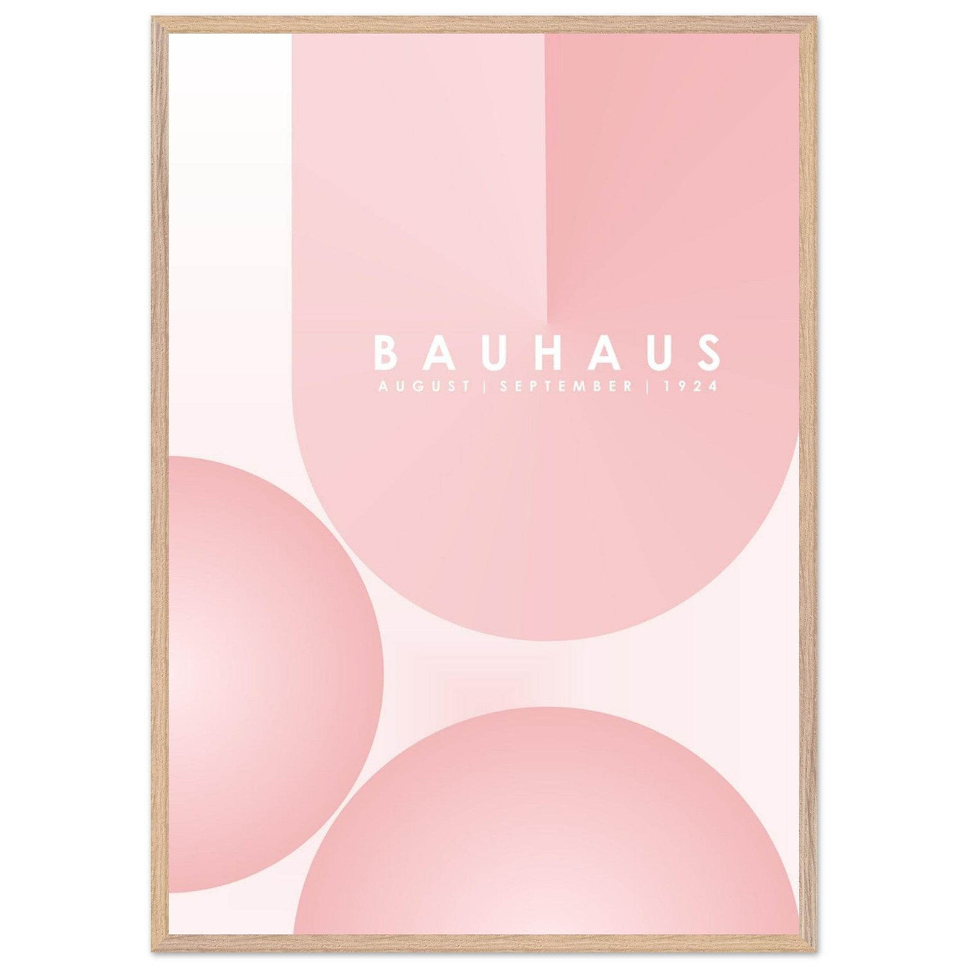 Bauhaus Soft Pink Geometric Design for Contemporary Spaces - Vibrantwalls