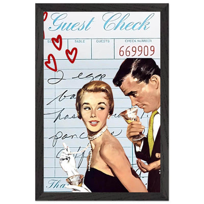 Retro Romance Cocktail Vintage Love Bar Art - Vibrantwalls