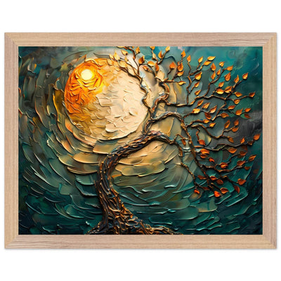 Golden Sunset Emerald Tree of Life Jewelry - Vibrantwalls