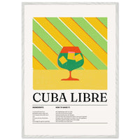 Cuba Libre Cocktail Recipe Wall Art - Vibrantwalls
