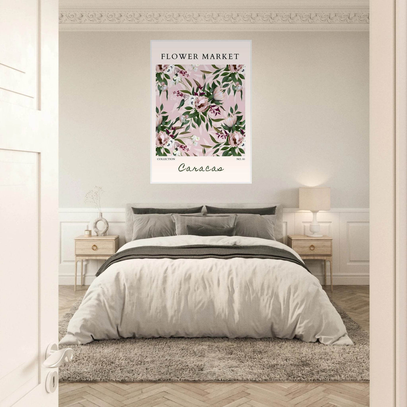Blush Floral Dream Framed Poster – Elegant Botanical Art Print | Ready-to-Hang in Multiple Sizes & Frame Styles - Vibrantwalls
