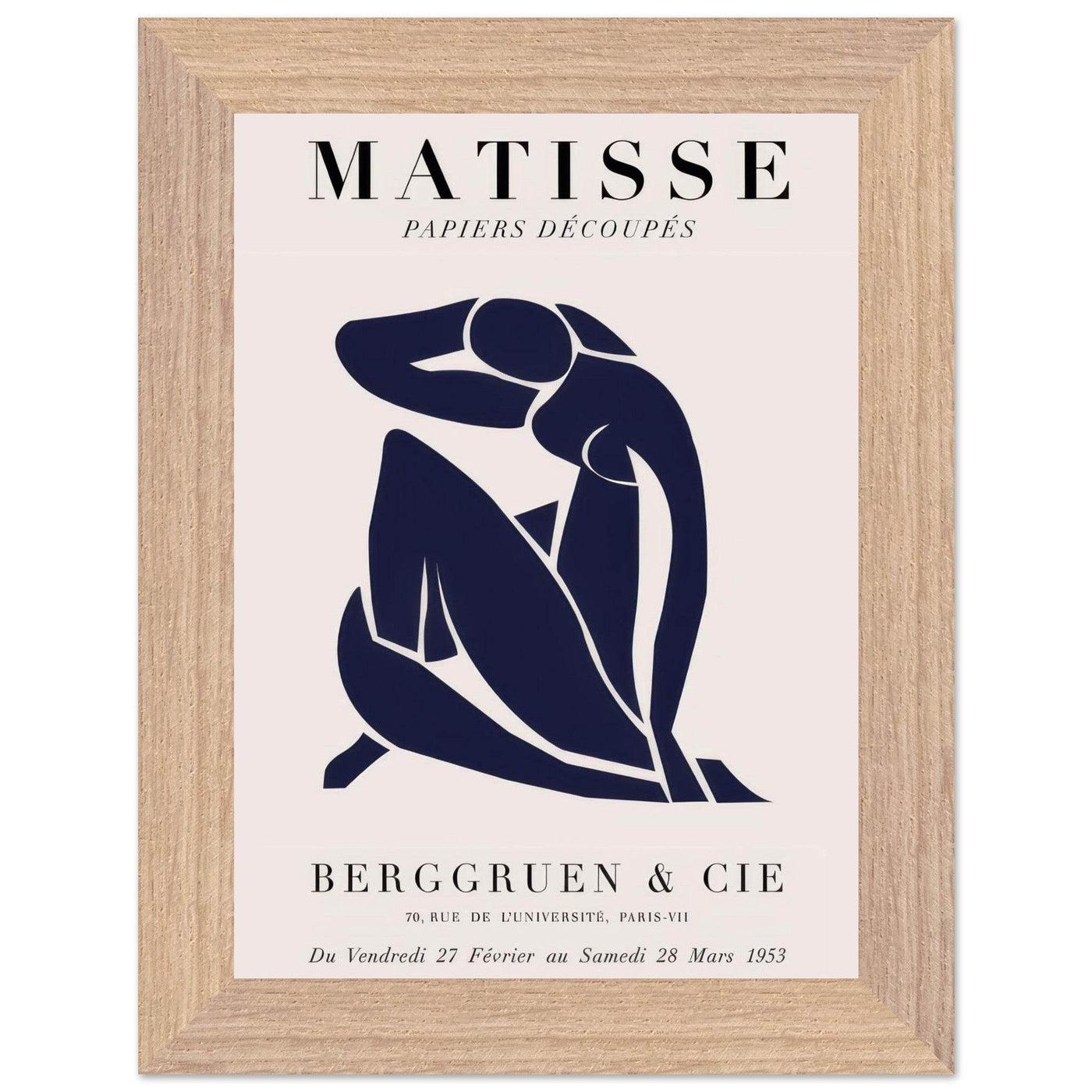 Papiers Découpés Blue Nude II Artwork - Elegant Piece for Your Space - Vibrantwalls