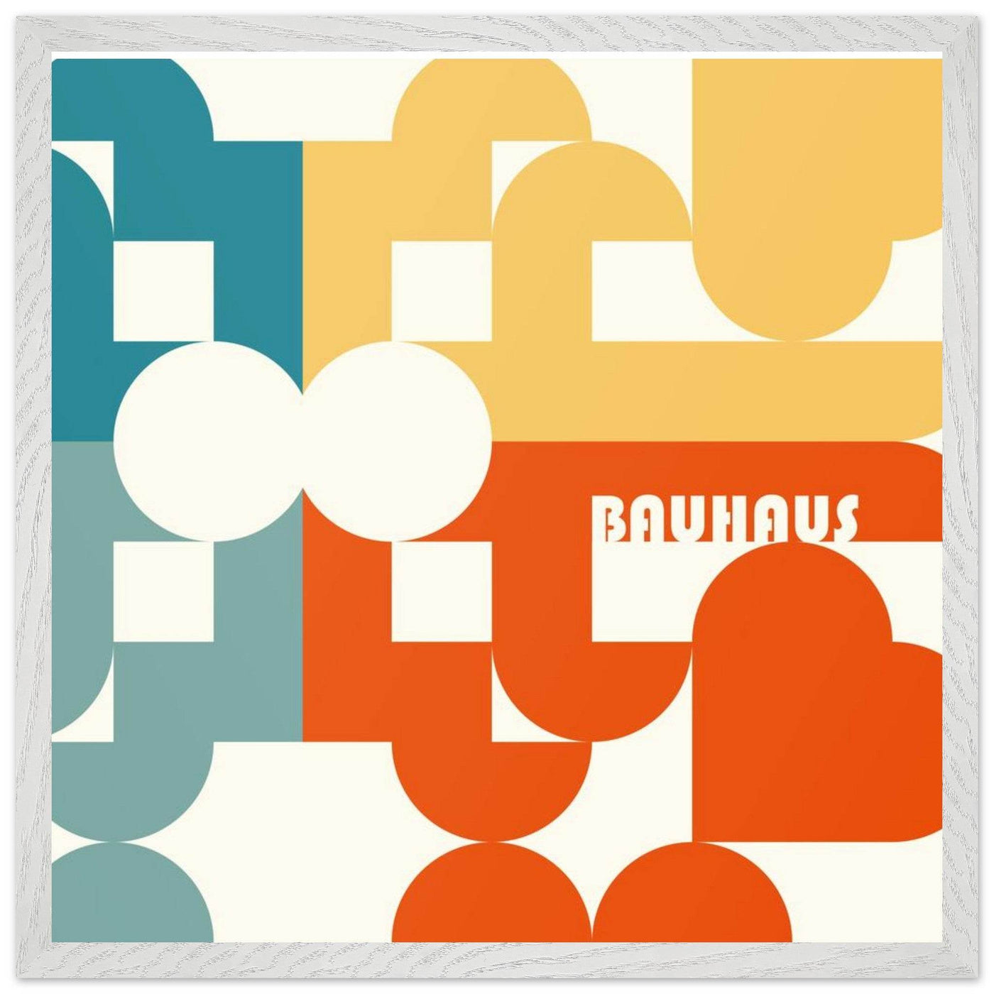 Bauhaus-Style Abstract Geometric Art - Vibrantwalls