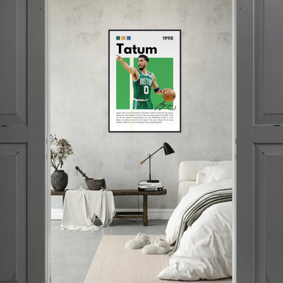 Jayson Tatum Boston Celtics Star Framed Poster Vibrantwalls