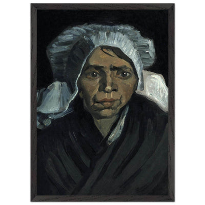 Peasant Woman Sculpture - Exquisite Head of a Peasant Woman Art Piece - Vibrantwalls