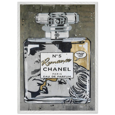 Chanel No. 5 Pop Art Print: Iconic Perfume Art with a Comic Twist, Framed in Your Choice of Style - Vibrantwalls
