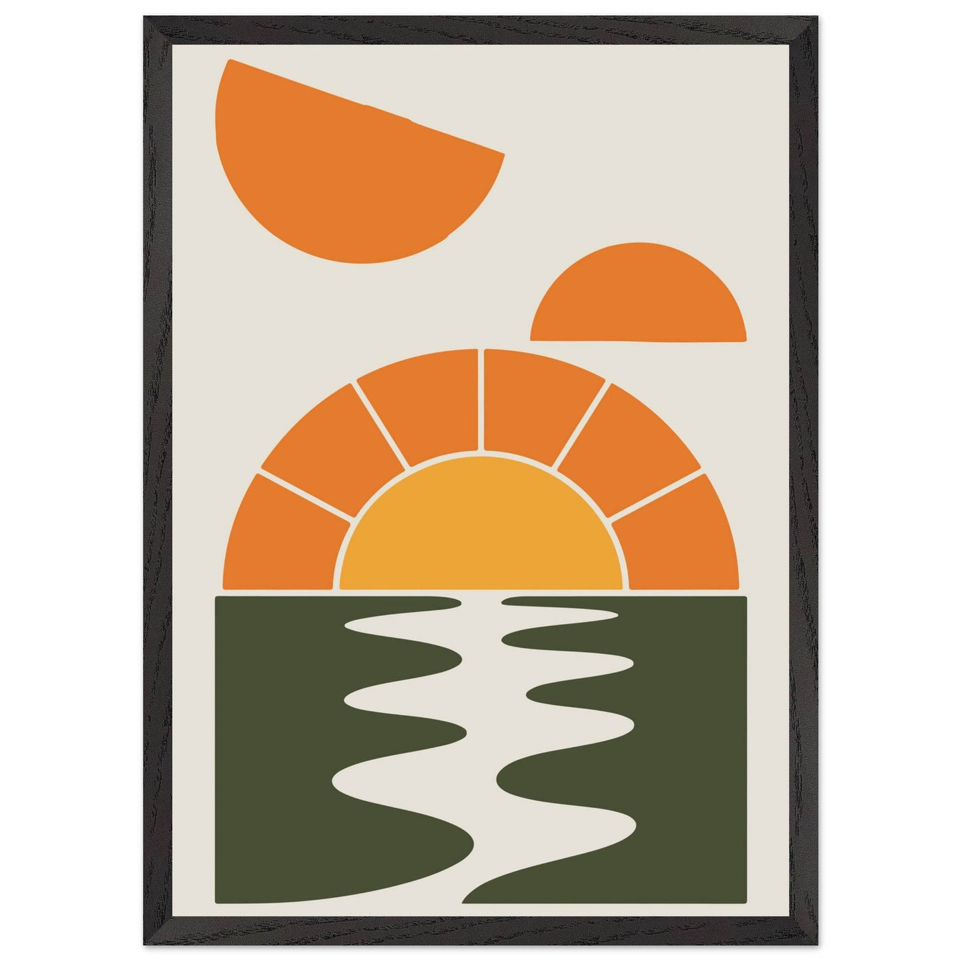 Abstract Sunset Oasis - Vibrantwalls