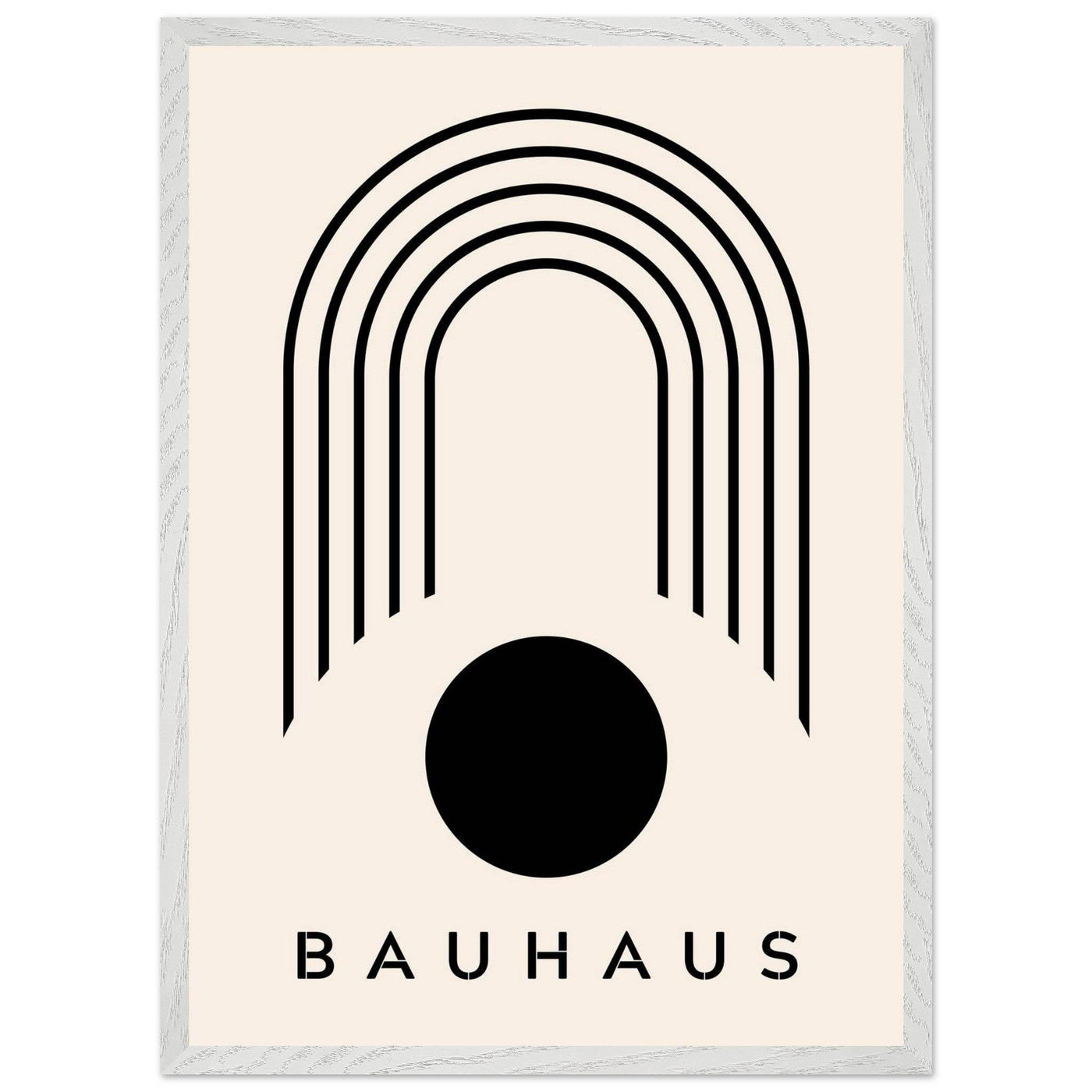 Bauhaus Black & Beige - Vibrantwalls
