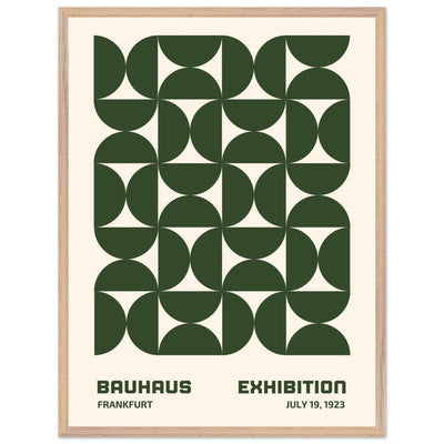Bauhaus Forest Green & Cream Modern - Vibrantwalls