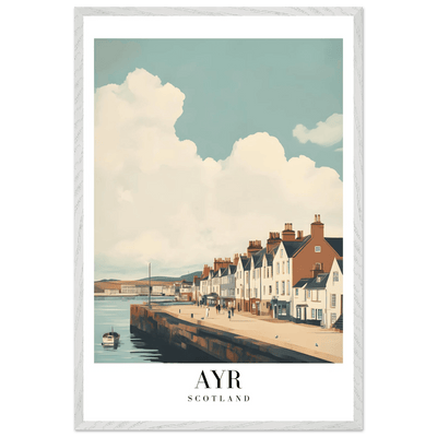 Ayr Scotland Framed Poster – Coastal Charm Wall Art with Vintage Vibe & Wooden Frame - Vibrantwalls