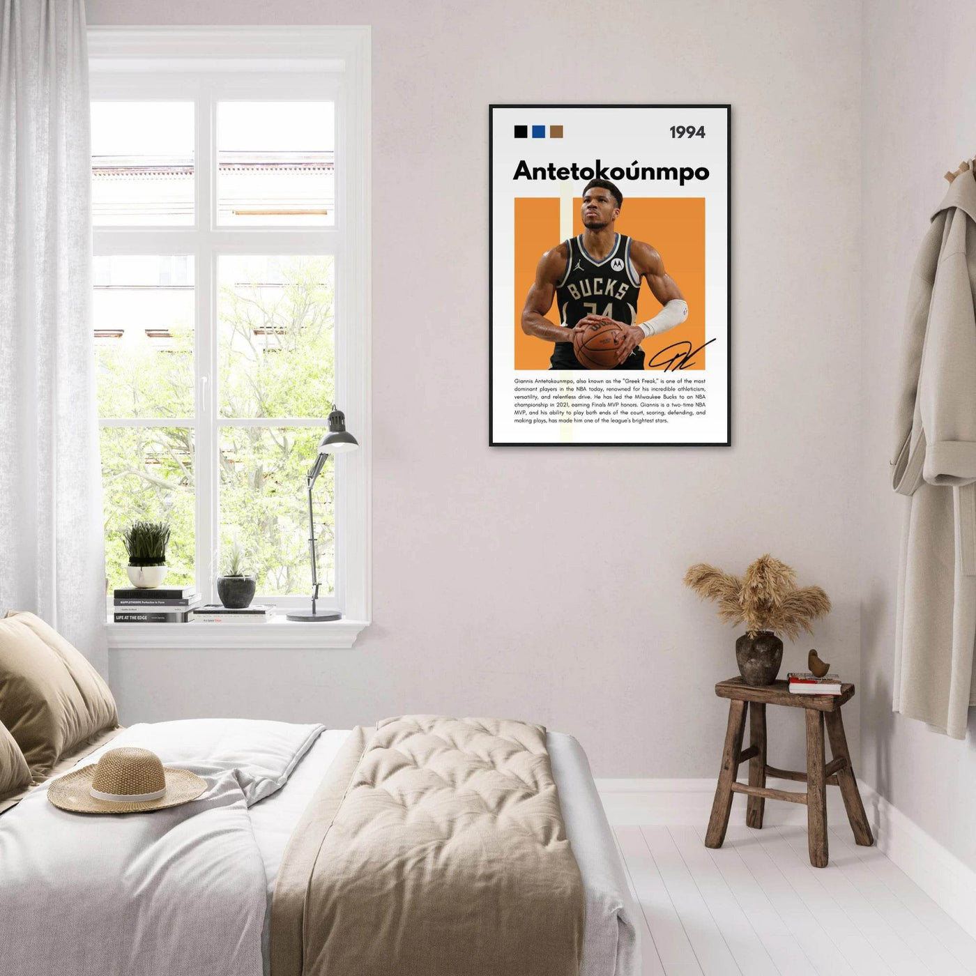 Giannis Antetokounmpo Greek Freak Bucks Poster - Vibrantwalls