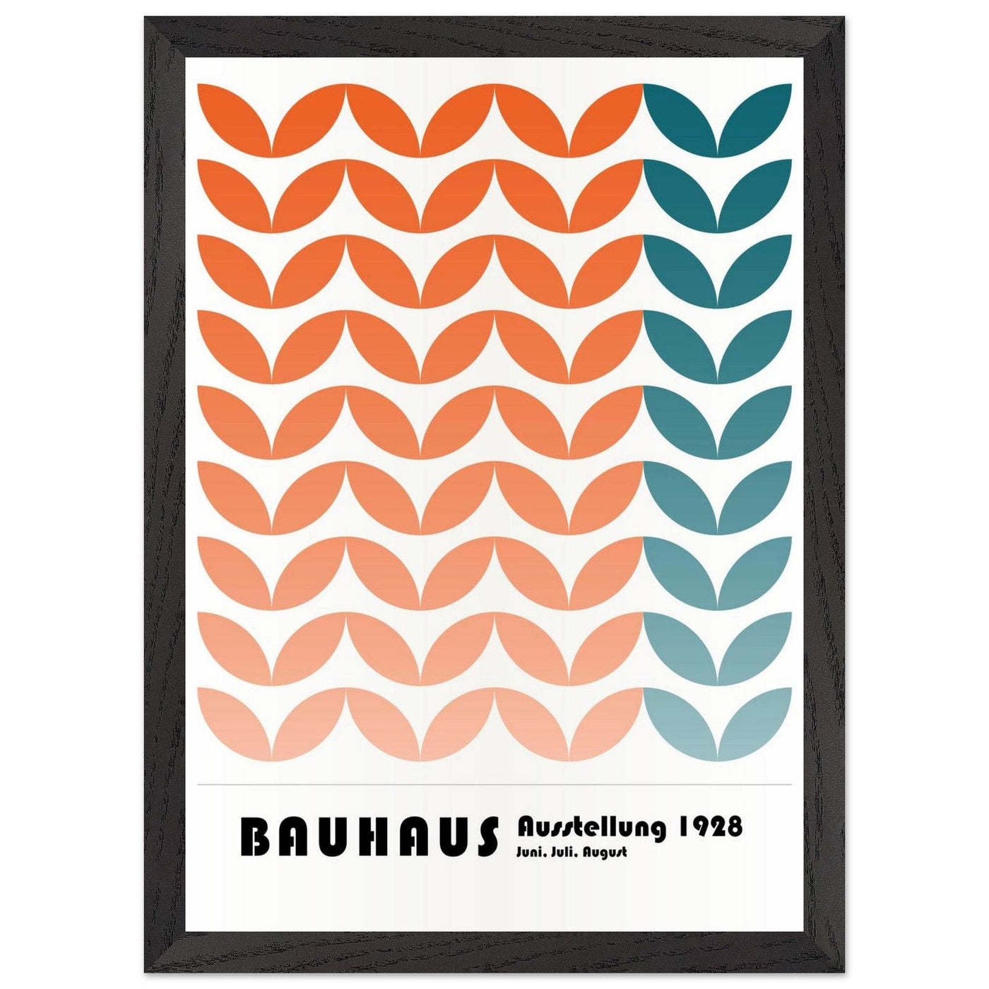 Bauhaus-Style The Blue Waves - Vibrantwalls