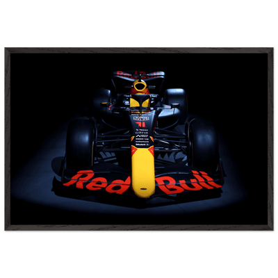 Red Bull Racing F1 Car Framed Poster – Premium Wooden Frame Art - Vibrantwalls