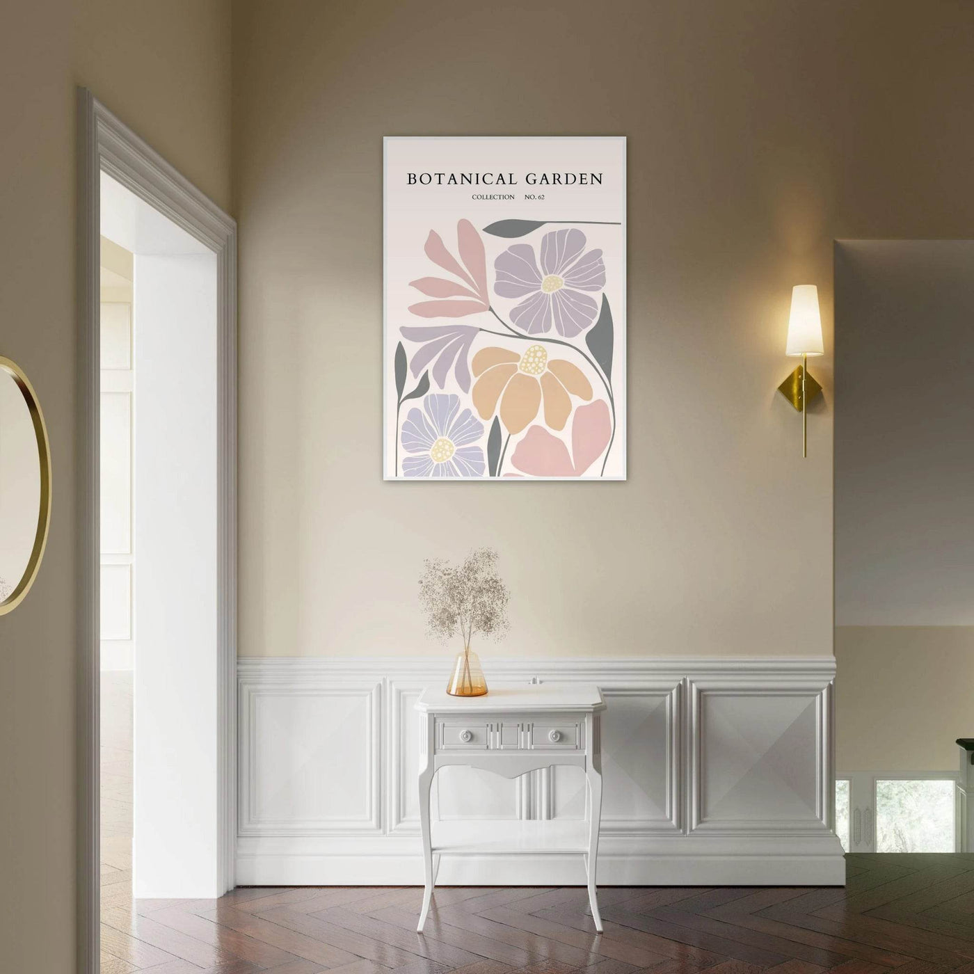 Botanical Garden Framed Posters – Soft Hues & Abstract Floral Prints | Ready-to-Hang Wall Art - Vibrantwalls