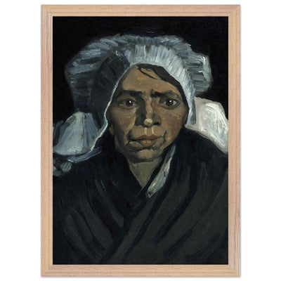 Peasant Woman Sculpture - Exquisite Head of a Peasant Woman Art Piece - Vibrantwalls