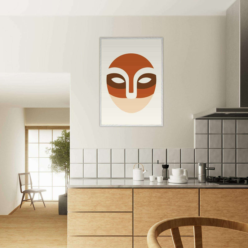 Desert Landscape Face Abstract Artistic Wall Art - Vibrantwalls
