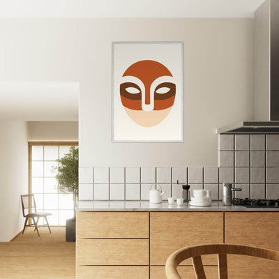 Abstract Desert Landscape Face - Vibrantwalls