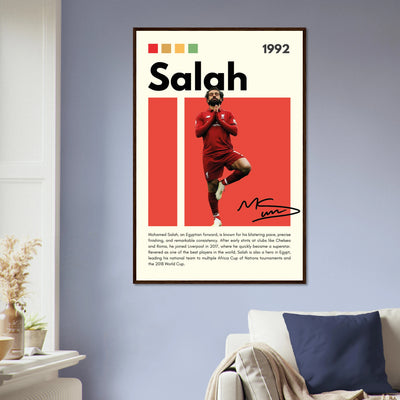 Mohamed Salah Liverpool FC Framed Poster – Iconic Yoga Pose Football Art Print Vibrantwalls