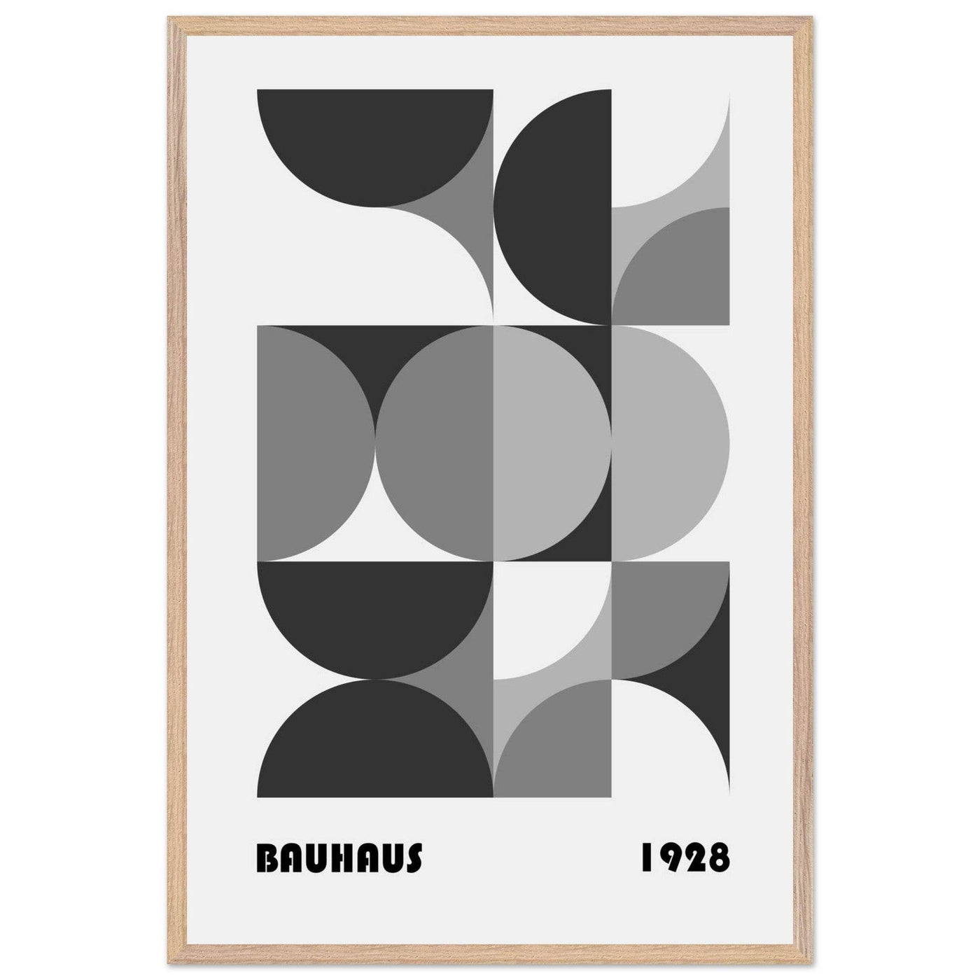Bauhaus 1928 - Geometric Monochrome - Vibrantwalls