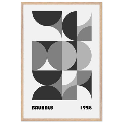 Bauhaus 1928 - Geometric Monochrome - Vibrantwalls