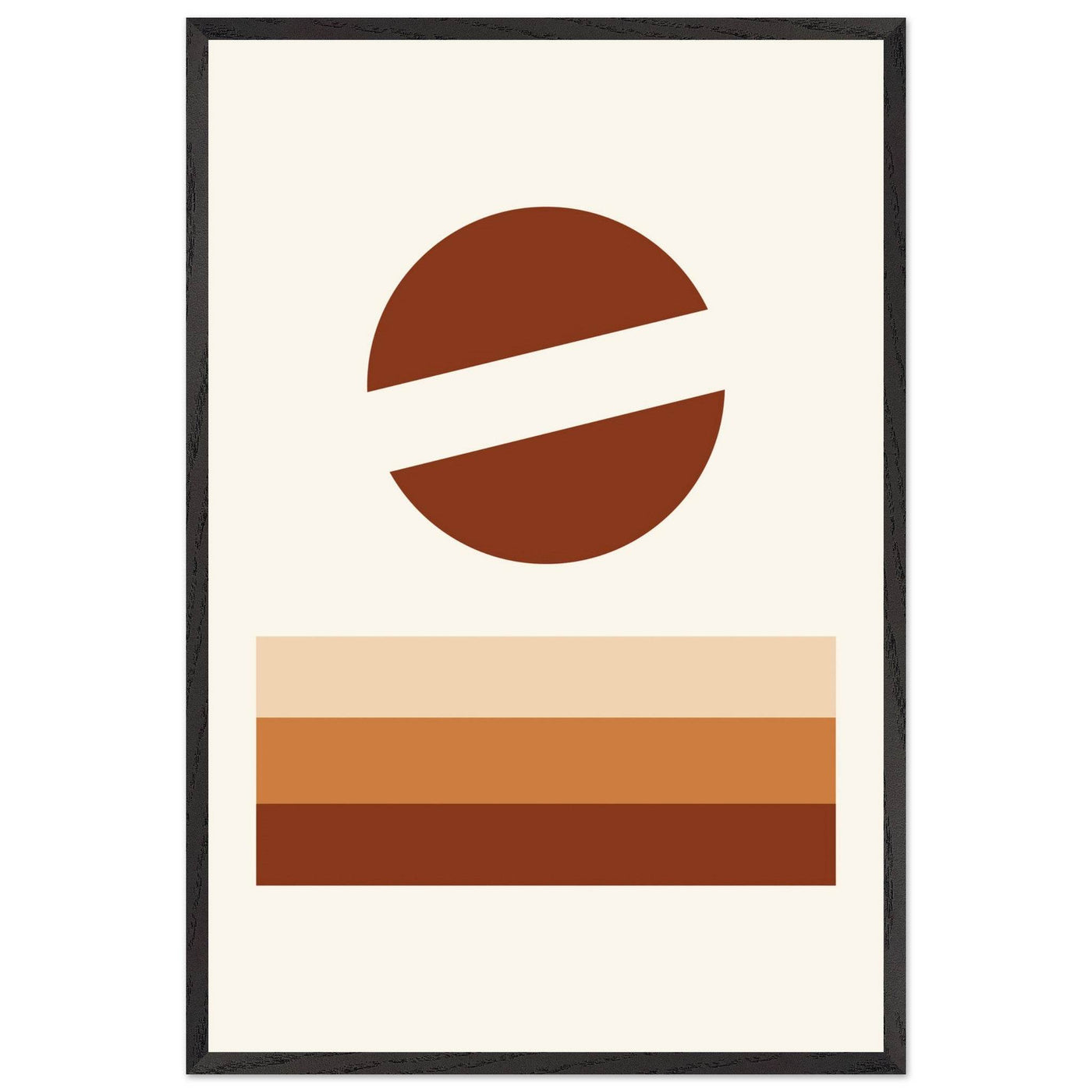 Abstract Desert Landscape Earthy Tones - Vibrantwalls