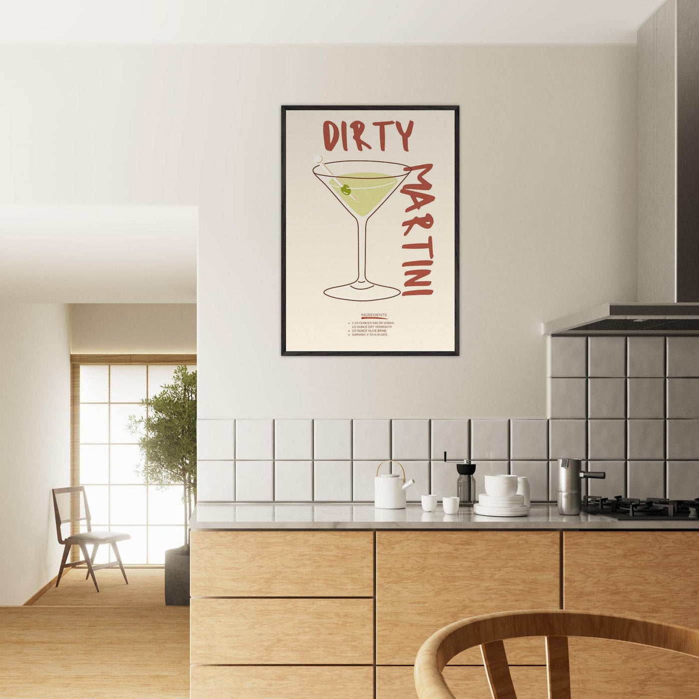 Dirty Martini Cocktail - Vibrantwalls