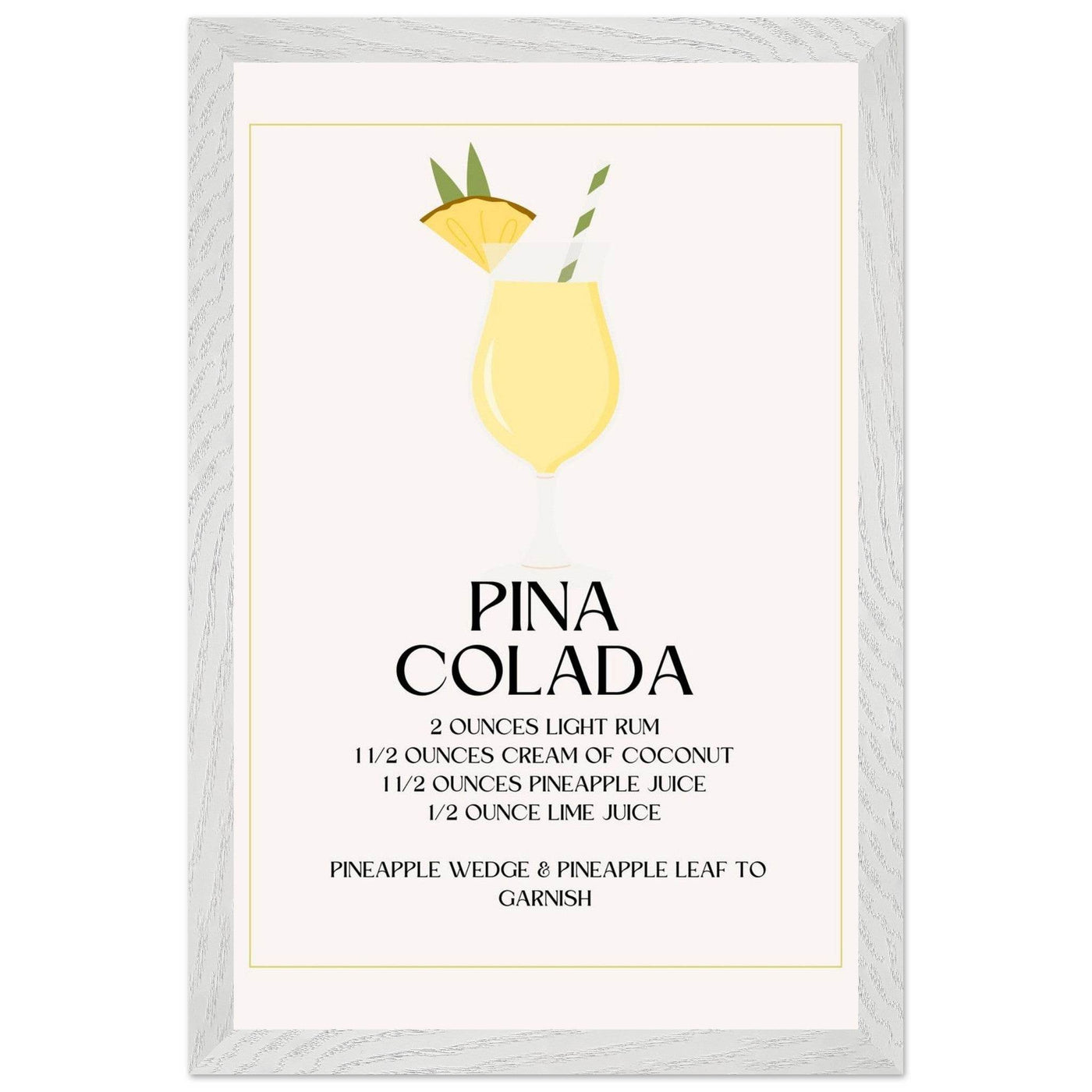 Pina Colada Cocktail Recipe - Vibrantwalls