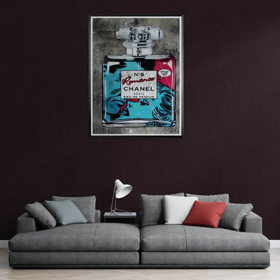 Chanel No. 5 'Romance' Pop Art Print - Iconic Fragrance Art in Your Choice of Frame & Size - Vibrantwalls