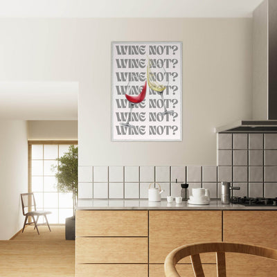 Wine Not? Stylish Wine Glass - Vibrantwalls