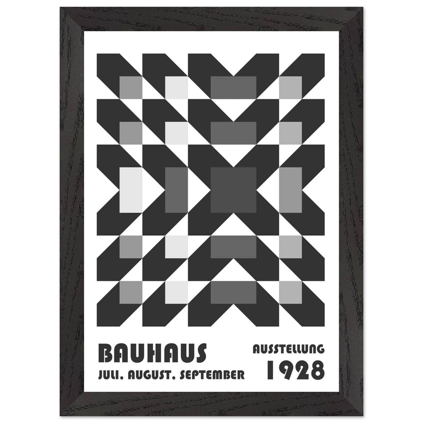 Bauhaus-Style Geometric Grid - Vibrantwalls